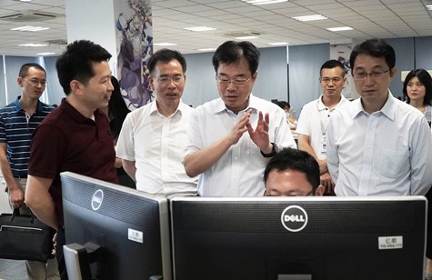 江蘇省委網(wǎng)信辦、省委宣傳部領(lǐng)導赴蘇化科技園調(diào)研重點企業(yè)